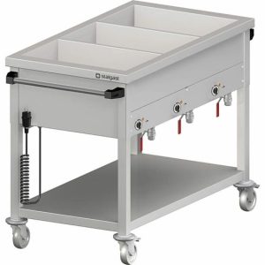 STALGAST Bain-Marie Wagen, mit 4 Becken für 4x GN1/1 ,1530x600x850 mm STALGAST Bain-Marie Wagen, mit 4 Becken für 4x GN1/1 ,1530x600x850 mm