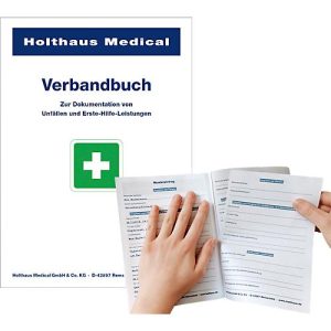 Verbandbuch, DIN A5, nach BGI 511-1, mit perforierten Seiten, 50 Blatt Verbandbuch, DIN A5, nach BGI 511-1, mit perforierten Seiten, 50 Blatt