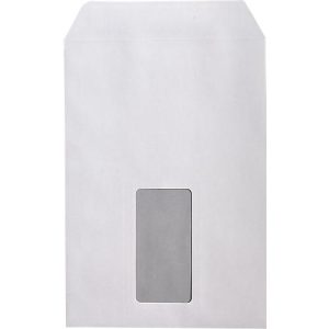Versandtasche, C5, mit Fenster, 500 Stück, weiß