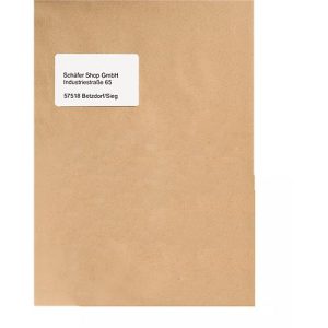 Versandtaschen C5, natronbraun, mit Fenster, 1000 Stück Versandtaschen C5, natronbraun, mit Fenster, 1000 Stück