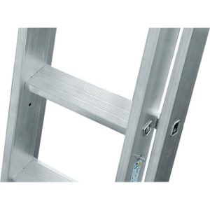 Vielzweckleiter Krause, 3-teilig, Stufen T 80 mm & Sprossen T 30 mm, Quertraverse, TRBS 2121-2, mit 3 x 10 Sprossen, Alu Vielzweckleiter Krause, 3-teilig, Stufen T 80 mm & Sprossen T 30 mm, Quertraverse, TRBS 2121-2, mit 3 x 10 Sprossen, Alu
