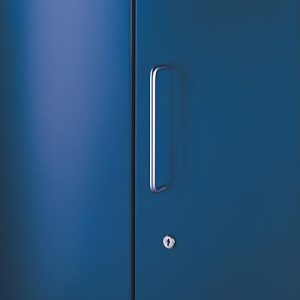 Vorbautür, für Regal Archivo Color, 4 Ordnerhöhen, B 800 mm, enzianblau