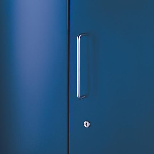 Vorbautür, für Regal Archivo Color, 4 Ordnerhöhen, B 800 mm, enzianblau