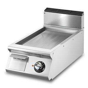 VIRTUS Elektro-Grillplatte, glatte Platte, Breite 400mm, Tiefe 730mm, 5,4 kW, 400V VIRTUS Elektro-Grillplatte, glatte Platte, Breite 400mm, Tiefe 730mm, 5,4 kW, 400V