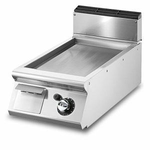 VIRTUS Gas-Grillplatte, glatte Platte, Breite 400mm, Tiefe 730mm, kW 6 VIRTUS Gas-Grillplatte, glatte Platte, Breite 400mm, Tiefe 730mm, kW 6