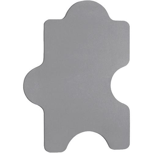 Wandabsorber Puzzle, B 1000 x H 500 mm, Polyestervlies in Filzoptik, grau