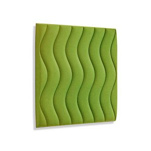 Wandpaneele m. Magnetbefestigung, B 604 x T 604 x H 47 mm, versch. Waves-Design, limone Wandpaneele m. Magnetbefestigung, B 604 x T 604 x H 47 mm, versch. Waves-Design, limone