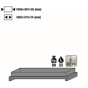 Wannenboden Standard für asecos Sicherheitsschränke der Q30, Q90 und S90 Serie, Polypropylen, grau, B 955 x T 485 x H 112 mm, 33 l, bis 50 kg Wannenboden Standard für asecos Sicherheitsschränke der Q30, Q90 und S90 Serie, Polypropylen, grau, B 955 x T 485 x H 112 mm, 33 l, bis 50 kg
