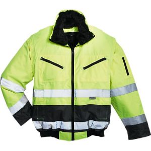 Warnschutz-Pilotjacke, gelb/grau, Gr. S Warnschutz-Pilotjacke, gelb/grau, Gr. S