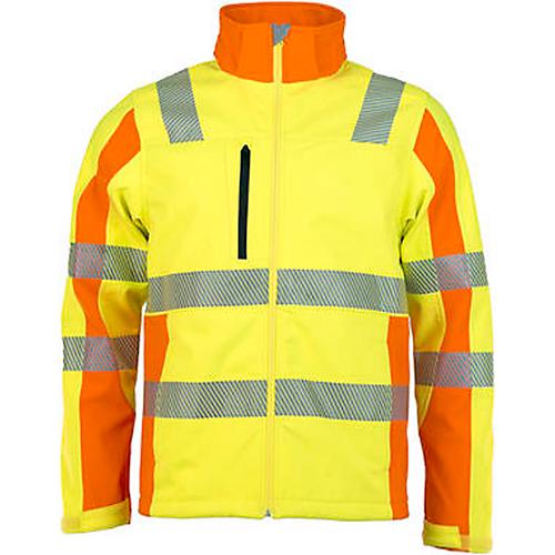 Warnschutz-Softshelljacke 'Tom', gelb/orange, S