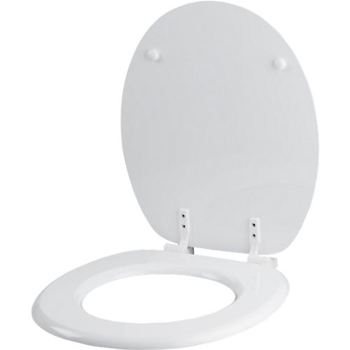 WC-Sitz 'Relax', L 445 x B 375 mm, Scharniere aus Kunststoff, weiß
