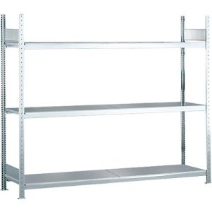 Weitspannregal Grundregal WS2000 – H2000 x B1500 x T400 mm, 3 Ebenen, Stahl Weitspannregal Grundregal WS2000 – H2000 x B1500 x T400 mm, 3 Ebenen, Stahl