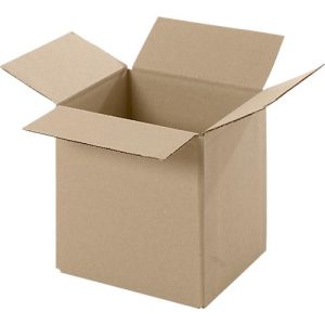 Wellpapp-Faltkartons, 1-wellig, 150 x 150 x 150 mm, braun Wellpapp-Faltkartons, 1-wellig, 150 x 150 x 150 mm, braun