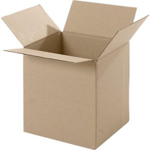 Wellpapp-Faltkartons, 1-wellig, 200 x 200 x 200 mm, braun Wellpapp-Faltkartons, 1-wellig, 200 x 200 x 200 mm, braun