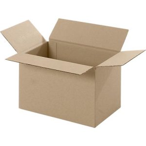 Wellpapp-Faltkartons, 1-wellig, 215 x 155 x 135 mm, braun