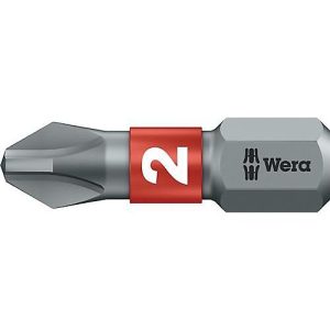 Wera Bit 851/1 BTZ, Philips, PH 2, Länge 25 mm Wera Bit 851/1 BTZ, Philips, PH 2, Länge 25 mm