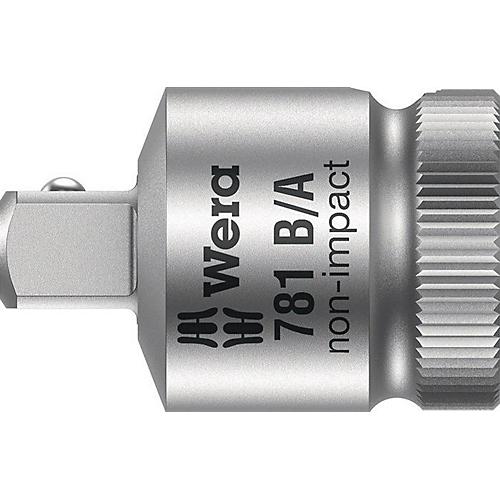 WERA Reduzierstück 781 B, CV-Stahl matt verchromt, Antrieb 3/8' auf Abtrieb 1/4', L 28 mm