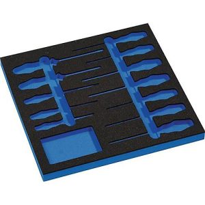 Wera Werkzeugeinlage Schlitz/PH/PZD/TORX, 2/3 Modul, Leereinlage, B 385 x T 370 x H 30 mm, Schaumstoff, schwarz Wera Werkzeugeinlage Schlitz/PH/PZD/TORX, 2/3 Modul, Leereinlage, B 385 x T 370 x H 30 mm, Schaumstoff, schwarz