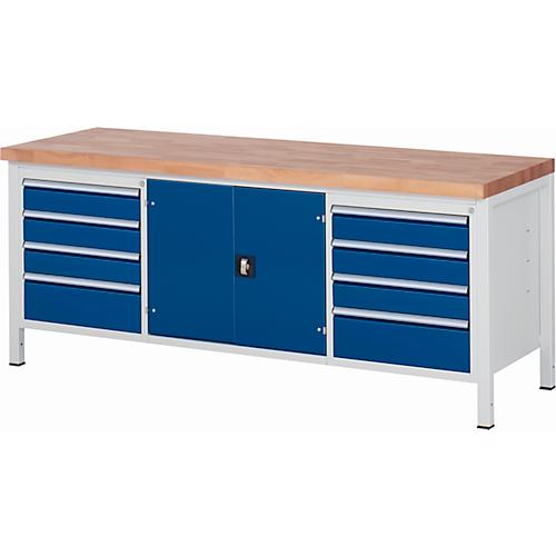 Werkbank Serie 8909, B 2000 x T 700 x H 840 mm