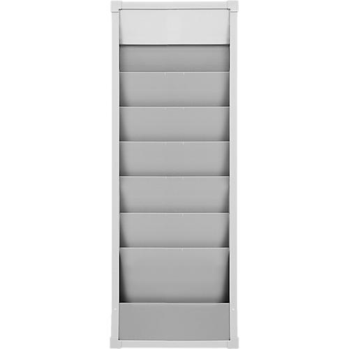 Werkstattplaner Eichner, 1-bahnig, 6 Schienen, für bis zu 6 Auftragstaschen des Formates A4, B 315 x H 900 mm, Kunststoff, grau