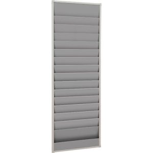 Werkstattplaner Eichner, 2-bahnig, 15 Schienen, für bis zu 30 Auftragstaschen des Formates A5, B 554 x H 1315 mm, Kunststoff, grau Werkstattplaner Eichner, 2-bahnig, 15 Schienen, für bis zu 30 Auftragstaschen des Formates A5, B 554 x H 1315 mm, Kunststoff, grau