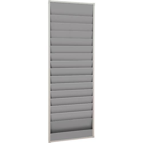 Werkstattplaner Eichner, 2-bahnig, 15 Schienen, für bis zu 30 Auftragstaschen des Formates A5, B 554 x H 1315 mm, Kunststoff, grau