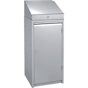 Werkzeugschrank, mit Schreibpultaufsatz, weißaluminium RAL 9006 Werkzeugschrank, mit Schreibpultaufsatz, weißaluminium RAL 9006