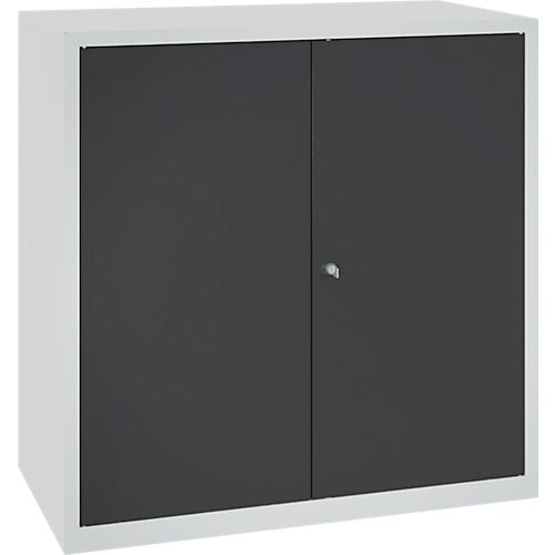 Werkzeugschrank, Sicherheitsschloss, 2 Einlegeböden & 1 Schublade, B 1000 x T 500 x H 1000 mm, Stahlblech, lichtgrau/anthrazit