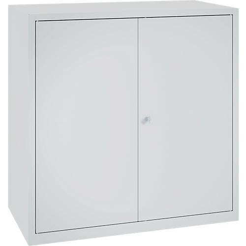 Werkzeugschrank, Sicherheitsschloss, 2 Einlegeböden & 1 Schublade, B 1000 x T 500 x H 1000 mm, Stahlblech, lichtgrau/lichtgrau