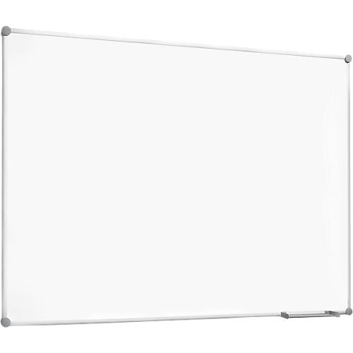 Whiteboard 2000 MAULpro, weiß emailliert, Rahmen platingrau, 1500 x 1000 mm