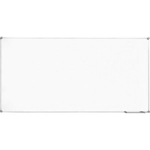 Whiteboard 2000 MAULpro, weiß emailliert, Rahmen platingrau, 2000 x 1000 mm