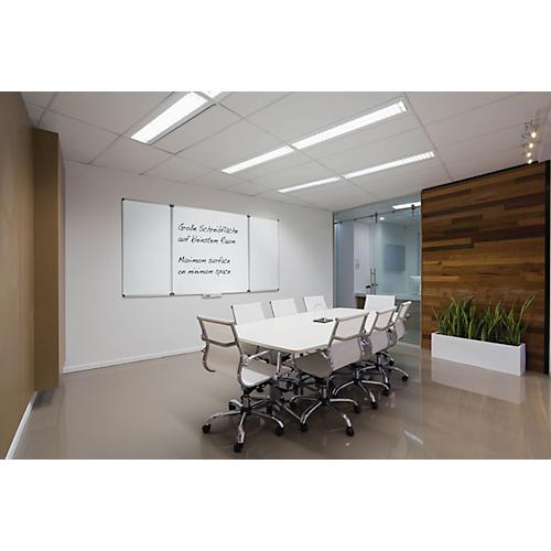 Whiteboard-Klapptafel MAULstandard, grau kunststoffbeschichtet, magnethaftend, 2 Flügel, B 1200 x H 1000 mm