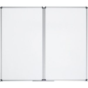 Whiteboard-Klapptafel MAULstandard, grau kunststoffbeschichtet, magnethaftend, 2 Flügel, B 1500 x H 1000 mm Whiteboard-Klapptafel MAULstandard, grau kunststoffbeschichtet, magnethaftend, 2 Flügel, B 1500 x H 1000 mm