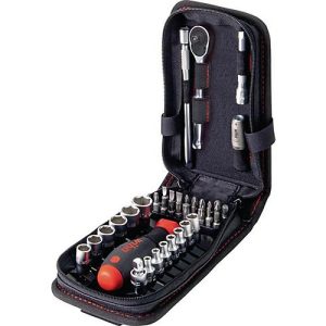 WIHA Bit-/Steckschlüsselset 44684, 39-tlg., Schlitz/PH/PZD/T/K, zähharte Bits, Funktionstasche mit Gürtelclip WIHA Bit-/Steckschlüsselset 44684, 39-tlg., Schlitz/PH/PZD/T/K, zähharte Bits, Funktionstasche mit Gürtelclip