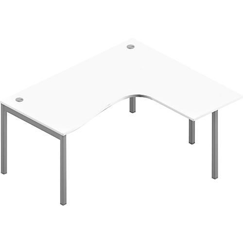 Winkelschreibtisch ARLON-OFFICE, B 1600 x T 1200 x H 730 mm, weiß