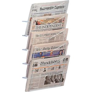 Zeitschriftenhalter, 400×700, 5 Fächer Zeitschriftenhalter, 400×700, 5 Fächer